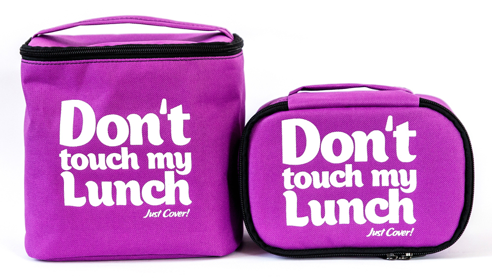 Термо сумочка для ланча "Don`t touch" мини (сиреневая)
