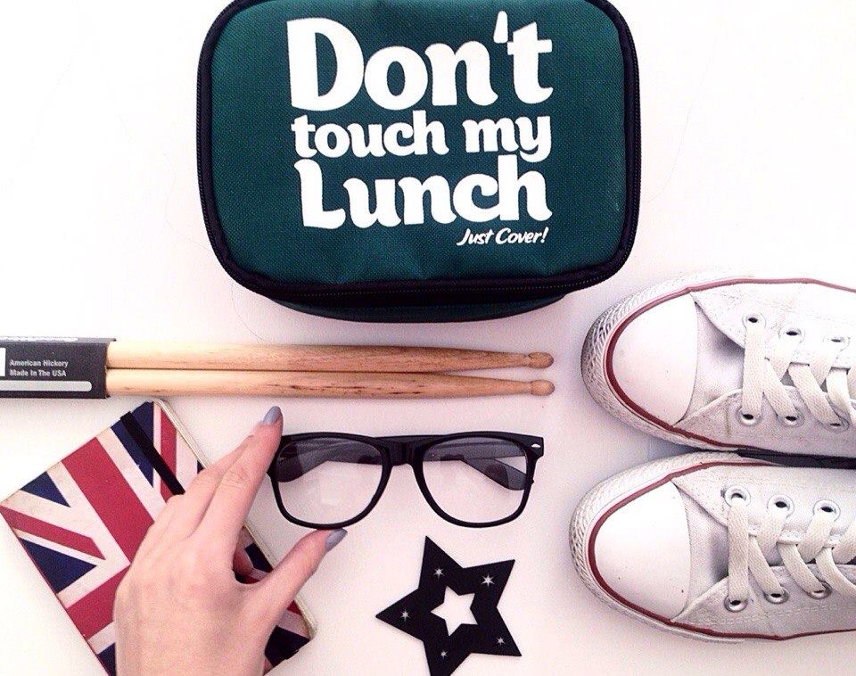Термо сумочка для ланча "Don`t touch" мини (зелёная)