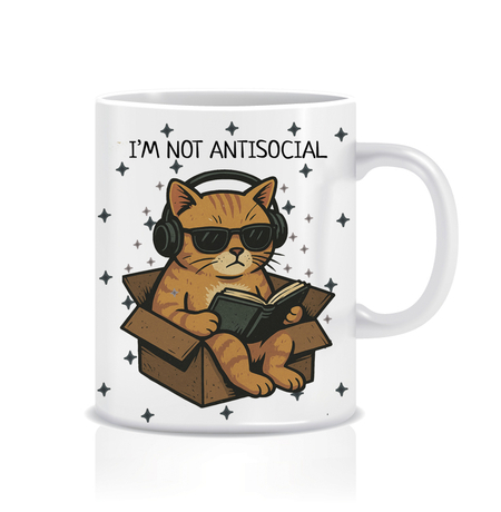 Чашка «I’m not antisocial»