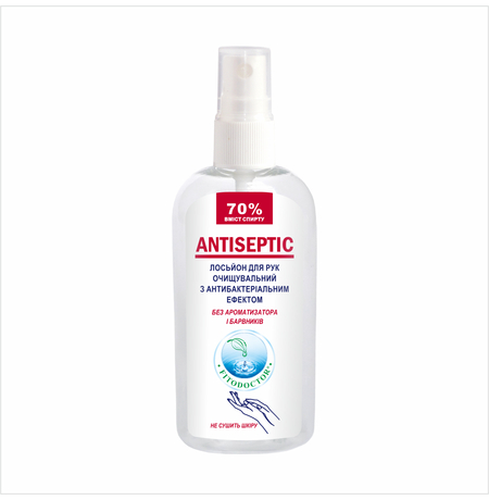 Лосьйон для рук очищувальний з антибактеріальним ефектом Fitodoctor (спрей) , 100 мл