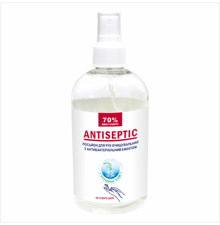 Лосьйон для рук очищувальний з антибактеріальним ефектом Fitodoctor (спрей) , 350 мл