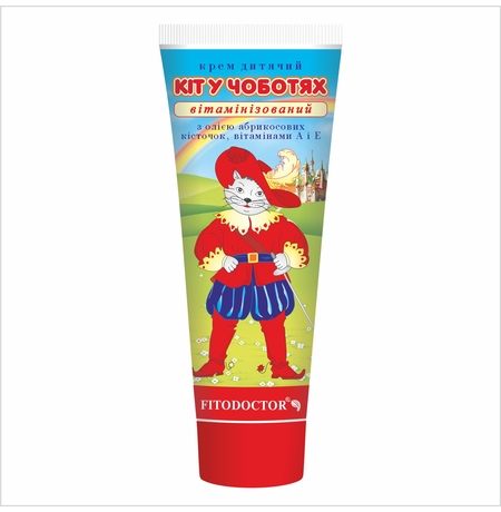 Детский крем Fitodoctor «Кот в сапогах», витаминный, 75 г