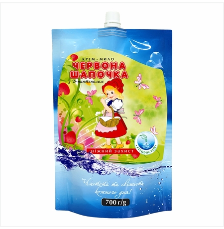 Дой-Пак жидкое мыло Fitodoctor «Красная Шапочка» с Д-пантенолом, 700 мл.