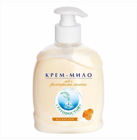 Крем-мило Fitodoctor «Мед і зволожуюче молочко»,  вітамінізуюче, 300 мл