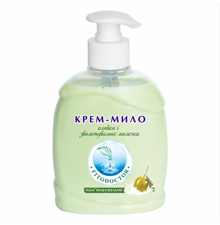 Крем-мило Fitodoctor «Оливки і зволожуюче молочко»,  пом'якшувальне, 300 мл