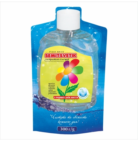 Дой-Пак рідке мило Fitodoctor «Семицветік» з екстрактами семи трав, 300 мл 