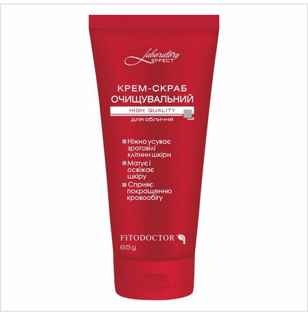 Крем-скраб для обличчя Fitodoctor  «Лабораторія-Ефект», очищувальний, 75г