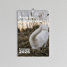 Настенный календарь на 2026 «Кошачі дзвіночки», А4 купить в интернет-магазине Супер Пуперс