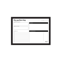 Настільний планер на день «Фокус My perfect day», чорно-білий