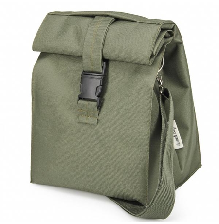 Термосумка для ланчу Lunch bag на ремені, чорна