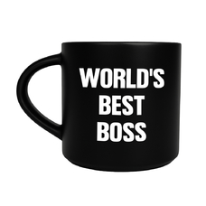 Чашка чорна «World's best BOSS» придбати в інтернет-магазині Супер Пуперс