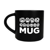 Кружка чёрная «Workaholic»