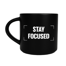 Чашка чорна «Stay focused» придбати в інтернет-магазині Супер Пуперс