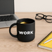 Чашка чорна «Work»