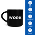 Чашка чорна «Work»