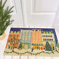 Килимок придверний «Зимові будиночки»