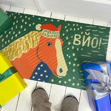 Коврик придверный «Кінь, вйо» купить в интернет-магазине Супер Пуперс