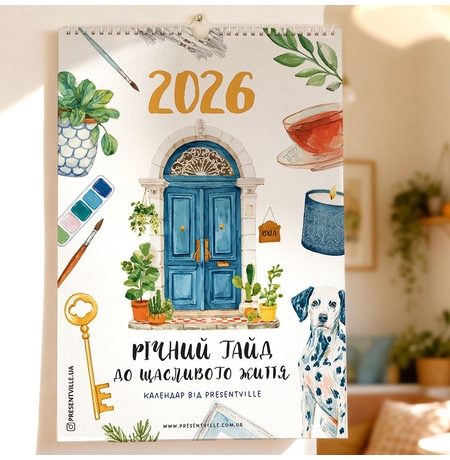 Настенный календарь«Годовой гайд к счастливой жизни» на 2026 год Настенный календарь«Годовой гайд к счастливой жизни» на 2026 год