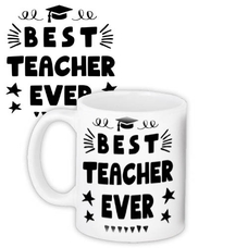 Чашка для вчителя "Best teacher ever" придбати в інтернет-магазині Супер Пуперс