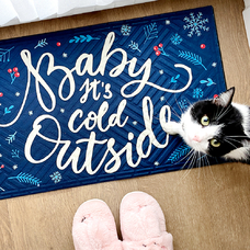 Килимок придверний «Baby, it’s cold outside» купить в интернет-магазине Супер Пуперс