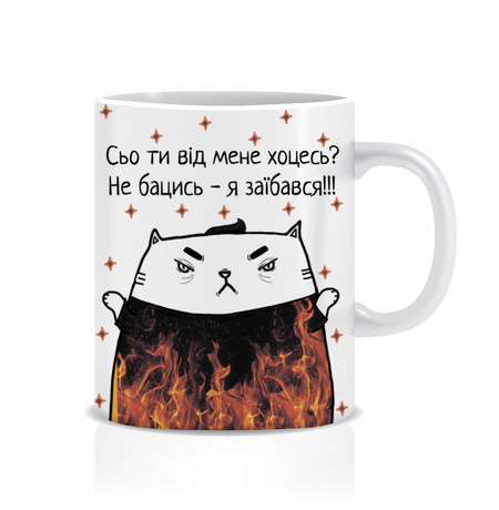 Кружка «Сьо ти від мене хоцесь?», я замахался
