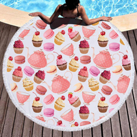 Пляжный коврик «Пирожные»