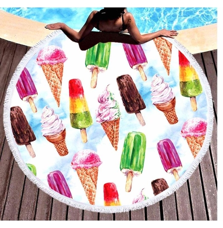 Пляжный коврик «Мороженое»