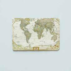 Обкладинка на пластиковий ID-паспорт "Карта світу" придбати в інтернет-магазині Супер Пуперс