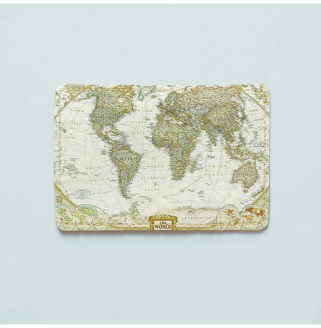 Обложка на пластиковый ID-паспорт «Карта мира»