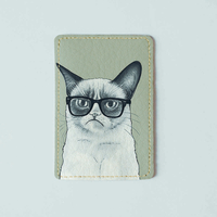 Обложка на пластиковый ID-паспорт «Grumpy Cat»