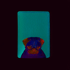Обложка на пластиковый ID-паспорт «Мопс»