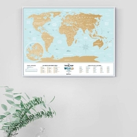 Скретч-карта мира Travel Map, Holiday Lagoon