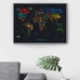 Скретч-карта мира Travel Map, Letters