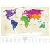 Скретч-карта мира Travel Map, Gold