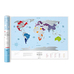 Пластиковая скретч-карта мира Travel Map, Silver