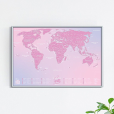 Скретч-карта мира «Travel Map Love World» купить в интернет-магазине Супер Пуперс