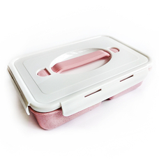 Ланч-бокс Simple (биопластик), розовый купить в интернет-магазине Супер Пуперс