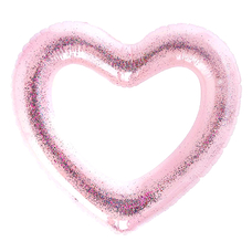 Надувной круг «Сердце», глиттер купить в интернет-магазине Супер Пуперс