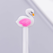 Ручка гелевая «Фламинго», белая купить в интернет-магазине Супер Пуперс