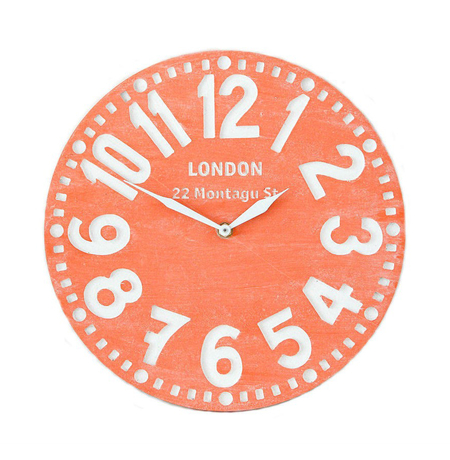 Настенные часы «Лондон», коралловый