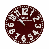 Настінний годинник "Париж", бордо