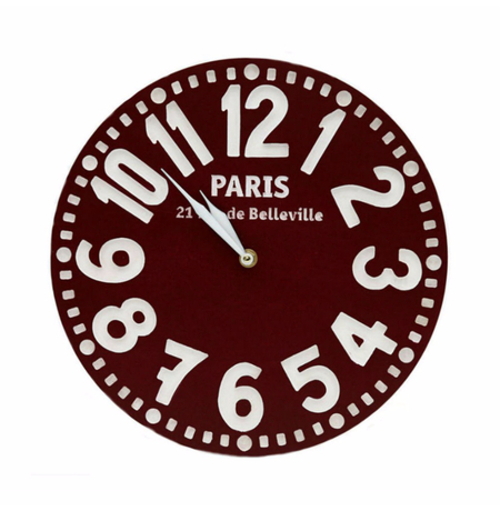 Настенные часы «Париж», бордо