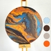 Картина в технике fluid art «Jupiter»