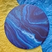 Картина в технике fluid art «Neptune»