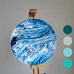 Картина в технике fluid art «Uranus»