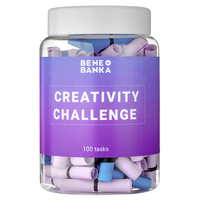 Баночка с заданиями «Creativity challenge» на английском языке