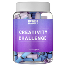 Баночка с заданиями «Creativity challenge» на украинском языке купить в интернет-магазине Супер Пуперс