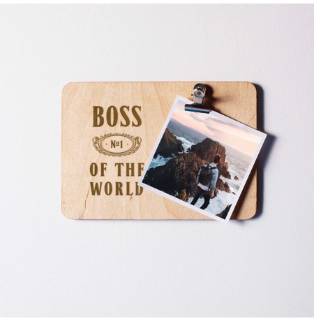 Доска для фото «Boss №1 of the world»