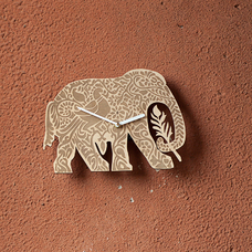 Дерев'яний годинник "Слон" придбати в інтернет-магазині Супер Пуперс