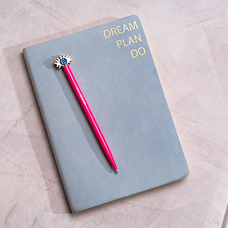Блокнот из нубука «Dream Plan Do» купить в интернет-магазине Супер Пуперс